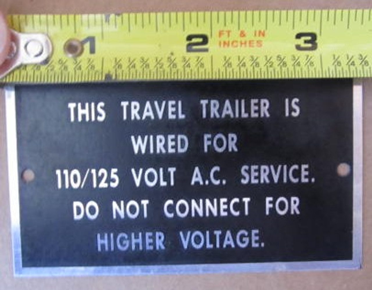 Aluminum Voltage Tag (HW371)