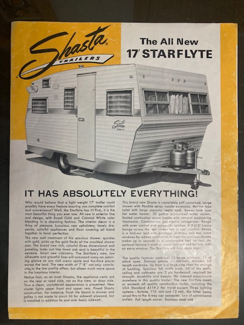 1968 Shasta 17' Starflyte #V25709 