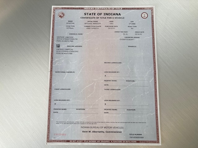 1953 Spartan 37' Imperial Mansion