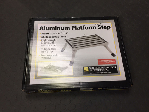 ALUMINUM PLATFORM STEP (04-1004) PACKAGING FRONT