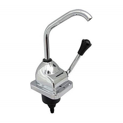 ROCKET HAND PUMP FAUCET - CHROME (10-1004) Front Angled View