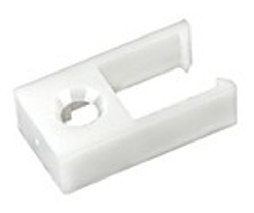 CURTAIN TRACK END STOP- TYPE D - WHITE (20-1129) 