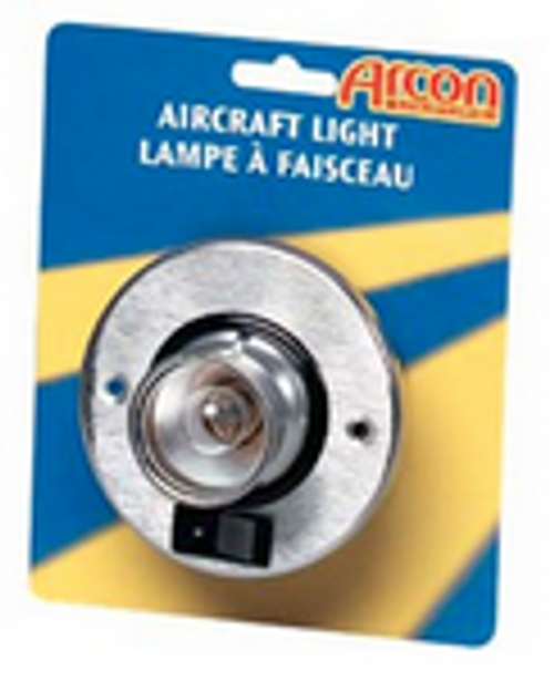 AIRCRAFT-STYLE ROUND SINGLE LIGHT - BRASS (18-2009)