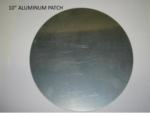 Aluminum Patch 10" - (CBP041) FRONT OVERHEAD VIEW