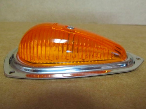 Reproduction Teardrop Clearance Light-Amber (CLT105) Side view