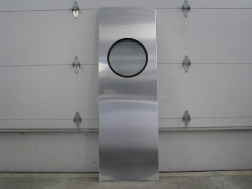 28"x73" Spartan RH Aluminum Entry Door w/ Round Window (CBP046)