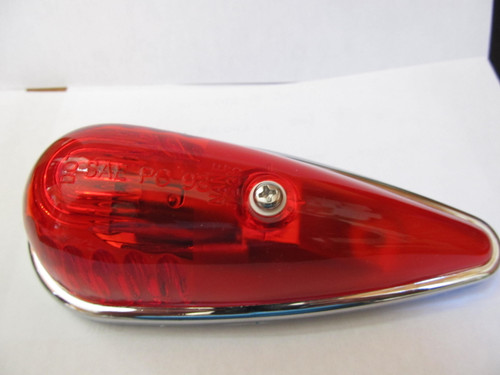 Teardrop Style Incandescent Cab Marker Light - Red (CLT111)