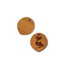 Handmade Wooden 18x20mm Mermaid Pointed Oval Earring Link Set - 2 per bag