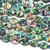 Abalone Paua Shell 10x14mm Teardrop Beads - 16 inch strand