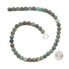 Matte African Turquoise 8mm Round Beads - 15 inch strand