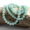 Cherry Tree Beads Blue Amazonite 6mm Mala Round Beads - 115 beads per strand