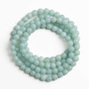 Cherry Tree Beads Blue Amazonite 6mm Mala Round Beads - 115 beads per strand