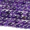 Amethyst 8mm Round Beads - approx. 8 inch strand, Set A