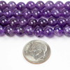 Cherry Tree Beads Amethyst 6mm Mala Round Beads - 115 beads per strand 