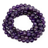 Cherry Tree Beads Amethyst 8mm Mala Round Beads - 115 beads per strand  Cherry Tree Beads Amethyst 8mm Mala Round Beads - 115 beads per strand