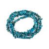 Blue Apatite 5-8mm Chip Beads - 34" circular strand