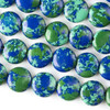 Cherry Tree Beads Synthetic Azurite 10mm Coin Beads - approx. 8 inch strand, Set A 