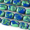 Synthetic Azurite 10x14mm Nugget Beads - approx. 8 inch strand, Set A