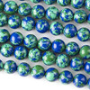 Cherry Tree Beads Synthetic Azurite 8mm Round Beads - approx. 8 inch strand, Set A 