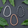 Vintage Copper, Silver, and Gun Metal free form links for jewelry making