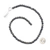 Black Labradorite/Larvikite 6mm Round Beads - 14.5 inch strand
