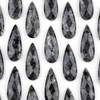 Cherry Tree Beads Black Labradorite/Larvikite 15x37mm Top Drilled Faceted Teardrop Pendant - 1 per bag 