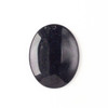 Blue Goldstone 35x45mm Top Front to Back Drilled Oval Pendant with a Flat Back - 1 per bag