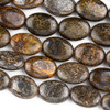 Bronzite 10x14mm Oval Beads - approx. 8 inch strand, Set A