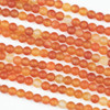 Matte Carnelian 6mm Round Beads - 14.5 inch strand