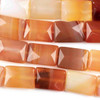 Cherry Tree Beads Carnelian 10x14mm Faceted Rectangle Beads - approx. 8 inch strand, Set B 