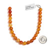 Carnelian 8mm Round Beads - approx. 8 inch strand, Set A