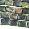 Cherry Tree Beads Chinese Jade 10x14mm Rectangle Beads - approx. 8 inch strand, Set A 