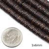 Cherry Tree Beads Coconut Wood Heishi Beads - 16 inch strand 