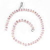 Crystal 5x7mm Pink Faceted Heishi Beads with an AB finish - 16 inch strand