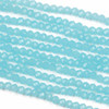 Crystal 3x4mm Opaque Baby Blue Rondelles - Approx. 15.5 inch strand