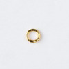 Gold Plated Brass 4mm Soldered Closed Jump Rings - 20 gauge - 20 per bag - CTB-20gclosrg4g-20