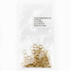 Gold Plated Brass 6mm Soldered Closed Jump Rings - 20 gauge - 100 per bag - CTB-20gclosrg6g