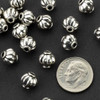 Pumpkin spacer beads for metal accents.