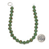 Green Bronze Colored "Pewter" (zinc-based alloy) 8mm Pumpkin Beads with 1.5mm Large Hole - approx. 8 inch strand - CTB00081gb