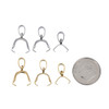 Cherry Tree Beads 304- Stainless Steel Basic Pinch Bail - 2 per bag 