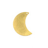 Cherry Tree Beads Raw Brass 20x29mm Waxing Crescent Moon Drop Components with 1 hole - 6 per bag - CTBPF-007 