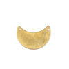 Cherry Tree Beads Raw Brass 20x29mm Waxing Crescent Moon Link Components with 2 holes - 6 per bag - CTBPF-008 