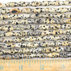 Dalmatian Jasper  7x14mm Rice Beads - approx. 8 inch strand, Set A