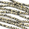 Dalmatian Jasper 4mm Round Beads - 15 inch strand