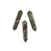 Cherry Tree Beads Dragon Blood Jasper 8x40mm Hexagonal Double Terminated Point Pendant - 1 per bag 