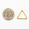 Cherry Tree Beads Coated Gun Metal Plated Brass 13x15mm Triangle Link - 6 per bag - ES7259gmc