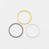 Cherry Tree Beads Plated Brass 20mm Hoop Links - 6 per bag - ES7387 