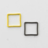 Add a modern geometric touch to your jewelry designs with these 10mm Plated Brass Square Links. Their simple square shape makes them a versatile finding for a wide range of projects, from minimalist pieces to more detailed, layered designs.