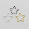 Cherry Tree Beads Plated Brass 22mm Star Link - 6 per bag - ES7611 
