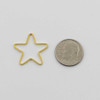 Cherry Tree Beads Plated Brass 22mm Star Link - 6 per bag - ES7611 